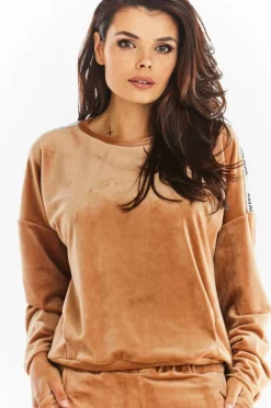 Best Prota buza z apaai - beżowa Odzież Casualowa|Bluzy