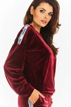 Clearance Prota buza z apaai - bordowa Odzież Casualowa|Bluzy