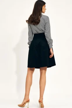 Rozkozowana pódnica idi - czarna Spódnice