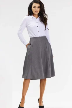 Clearance Rozkozowana pódnica idi - zara Spódnice