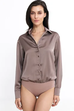 atynowa kozua body z kołnierzykie – occa Koszule|Body