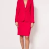 Online Spódnica ołówkowa midi - czerwona Spódnice