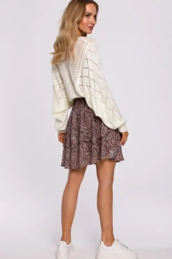 Spódnica z dwóch falban - model 1 Spódnice
