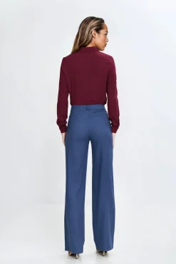 Best podnie bootcut z kiezeniai - kobatowe Spodnie