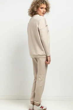Discount podnie dreowe typu jogger - janobeżowe Odzież Casualowa|Dobry Skład