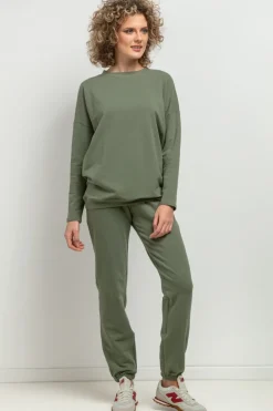 podnie dreowe typu jogger - zieone Odzież Casualowa|Dobry Skład