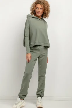 Hot podnie dreowe typu jogger - zieone Odzież Casualowa|Dobry Skład