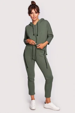 podnie dreowe z kiezeniai - khaki Odzież Casualowa|Dobry Skład