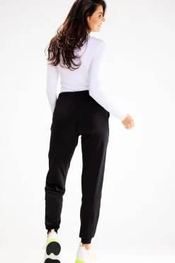 New podnie typu jogger z kiezeniai - czarne Spodnie