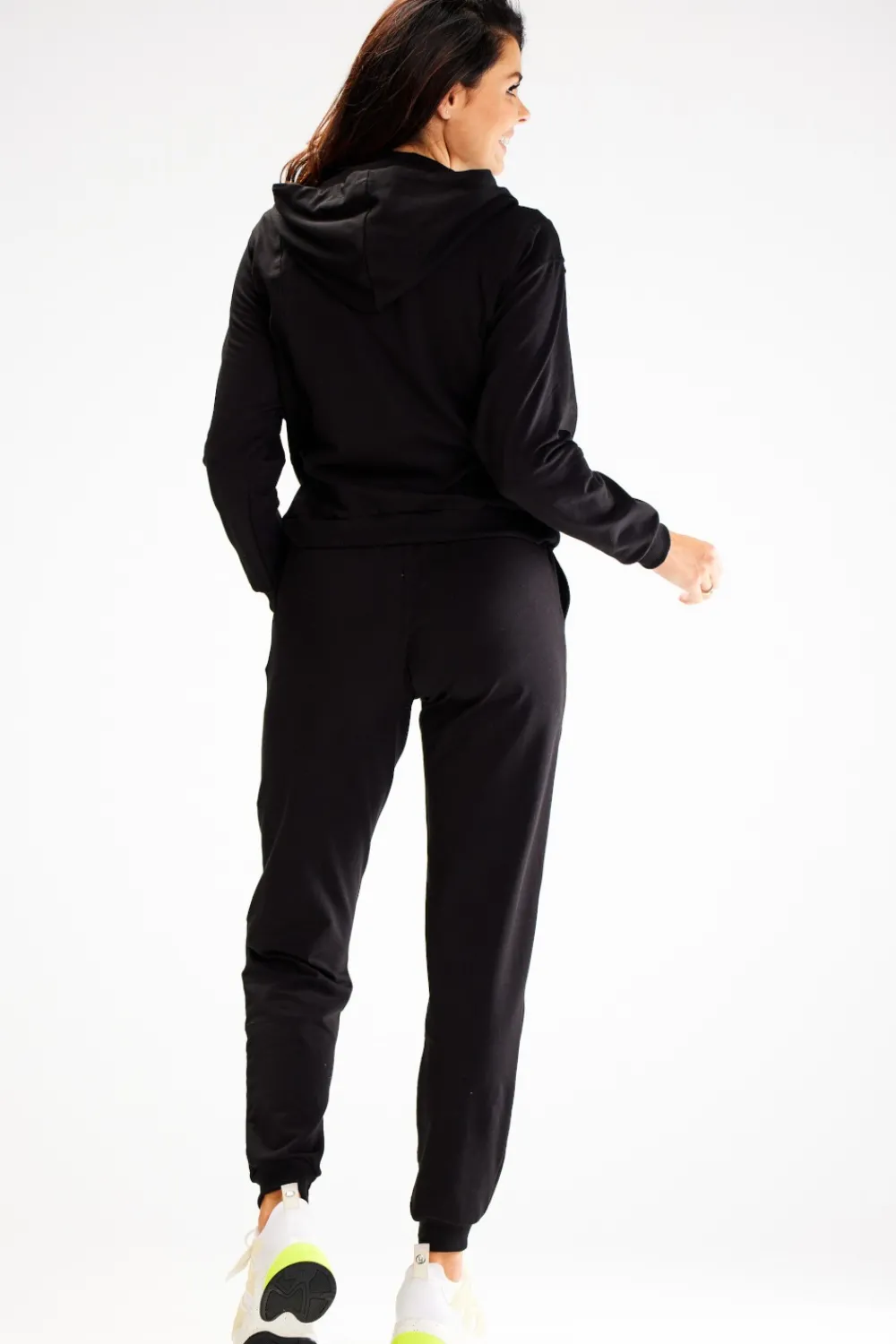 New podnie typu jogger z kiezeniai - czarne Spodnie