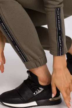 Sale podnie z apae - khaki Odzież Casualowa|Spodnie