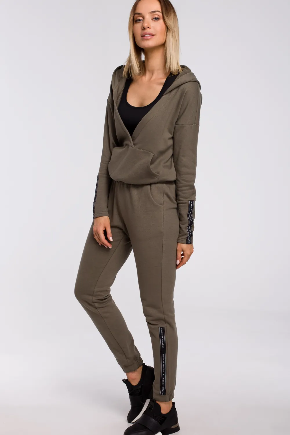 Sale podnie z apae - khaki Odzież Casualowa|Spodnie