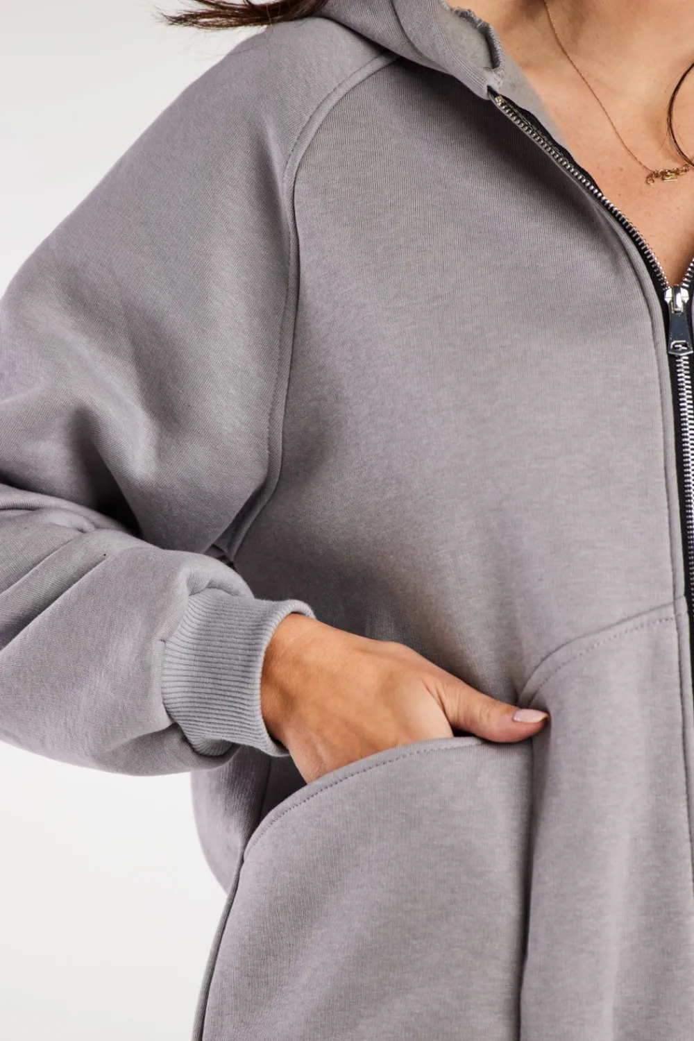 Clearance portowa buza daka z kapture - zara Odzież Casualowa|Dobry Skład