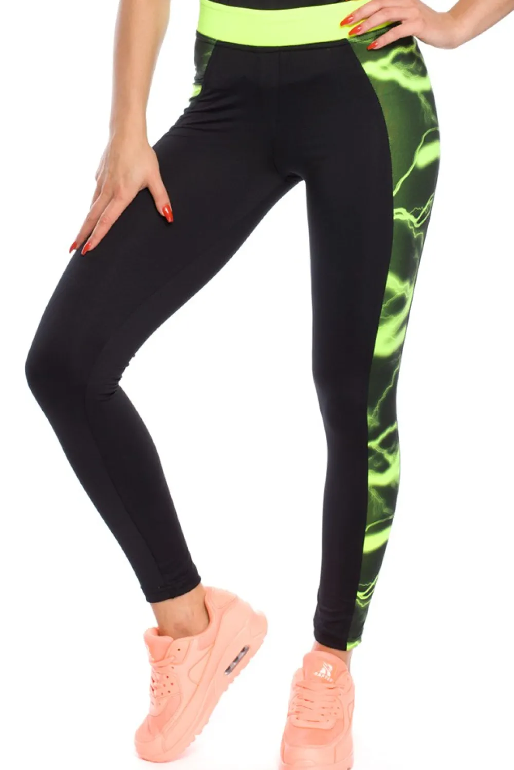 portowe egginy z nowoczeny wzore Legginsy
