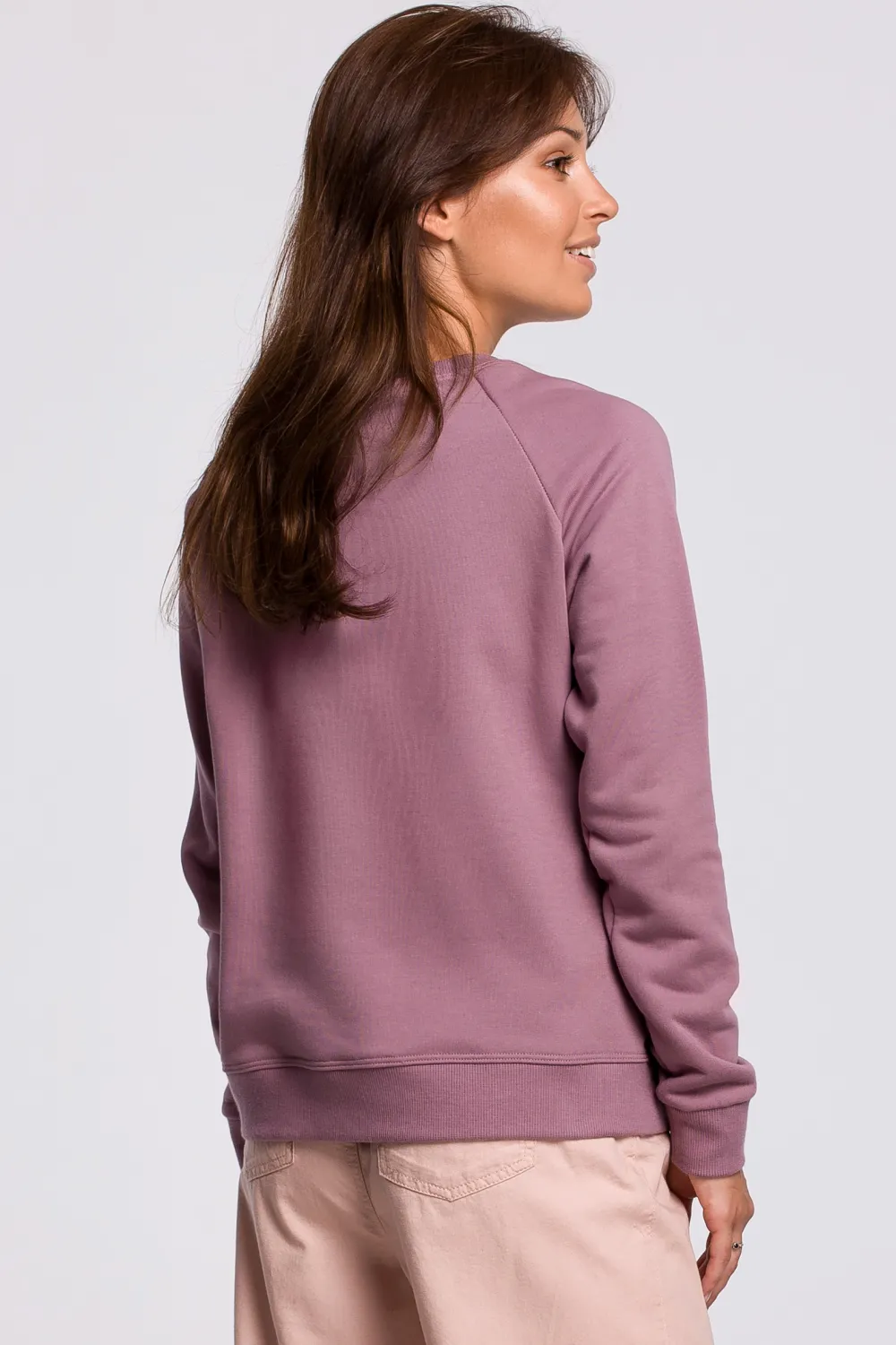 Outlet tyowa buza z nadrukie - wrzoowa Odzież Casualowa|Dobry Skład