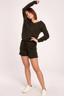 Clearance tyowe dzianinowe zorty - khaki Spodenki