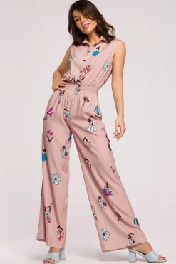 Hot tyowy kobinezon z nadrukie - ode 1 Eleganckie Kombinezony|Kombinezony