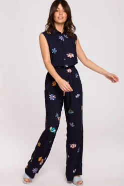 Online Stylowy kombinezon z nadrukiem - model 3 Eleganckie Kombinezony|Kombinezony