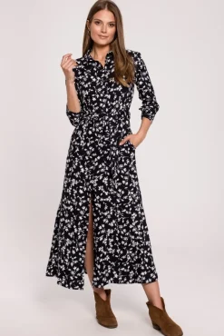 Clearance Sukienka maxi zapinana na guziki - model 1 Sukienki Koktajlowe|Sukienki