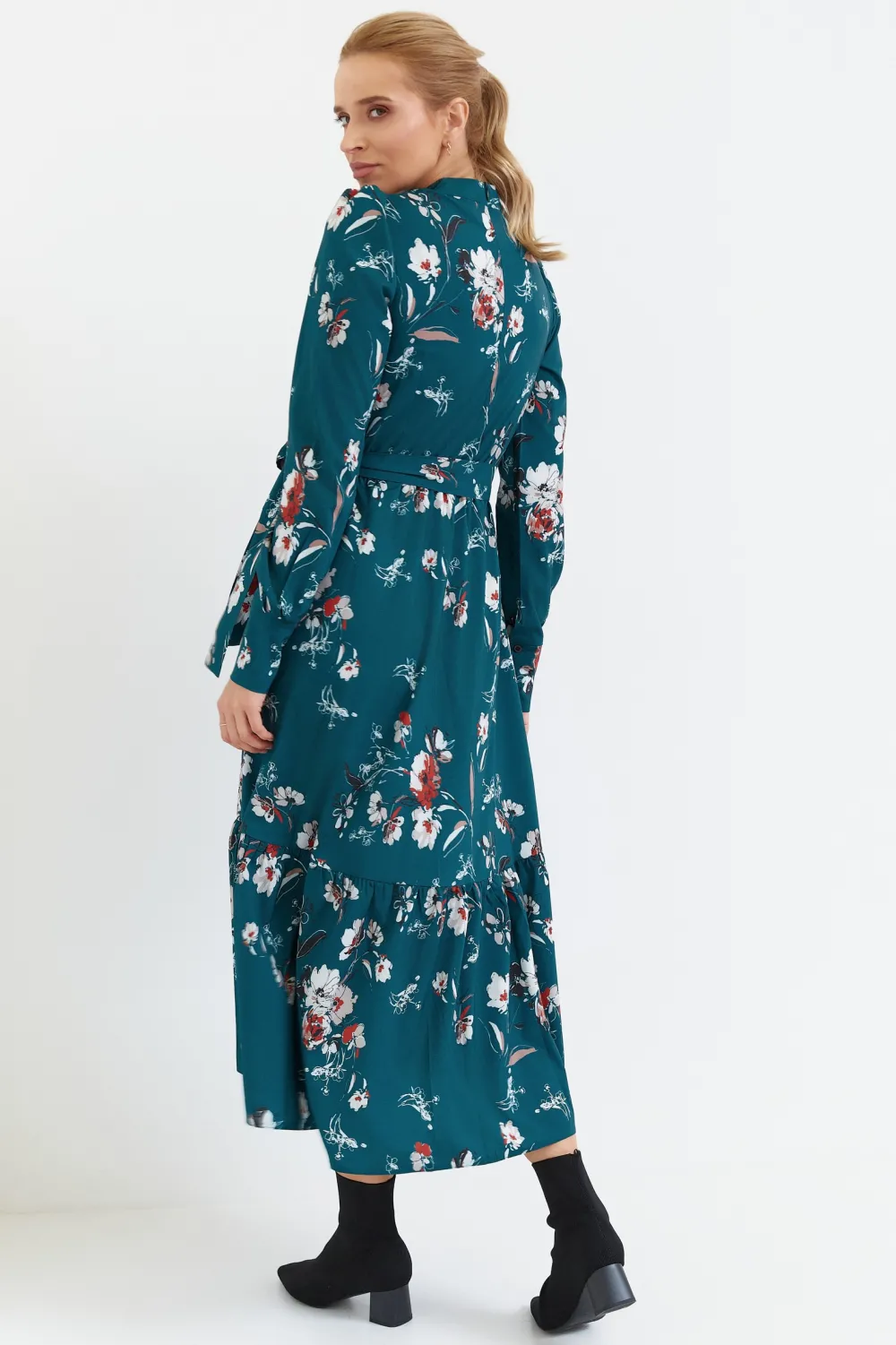 Discount ukienka axi z fabaną i nadrukie - zieona Maxi