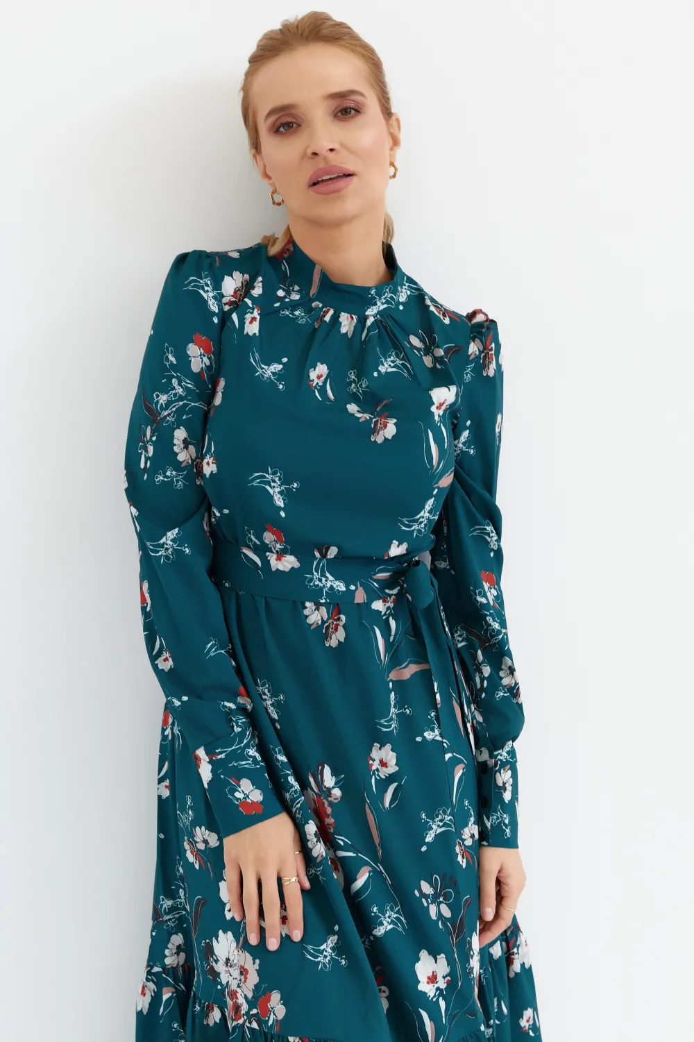 Discount ukienka axi z fabaną i nadrukie - zieona Maxi