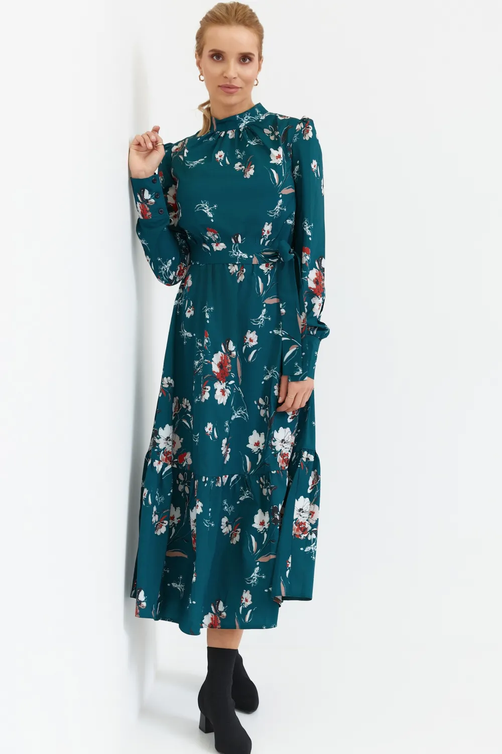 Discount ukienka axi z fabaną i nadrukie - zieona Maxi