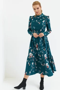 Discount ukienka axi z fabaną i nadrukie - zieona Maxi