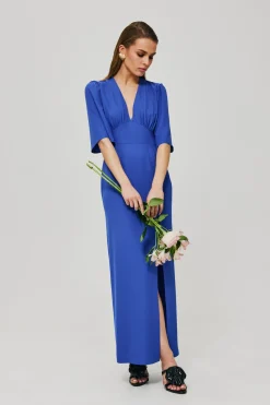 Discount ukienka axi z rozcięcie na nogę - niebieka Maxi|Maxi