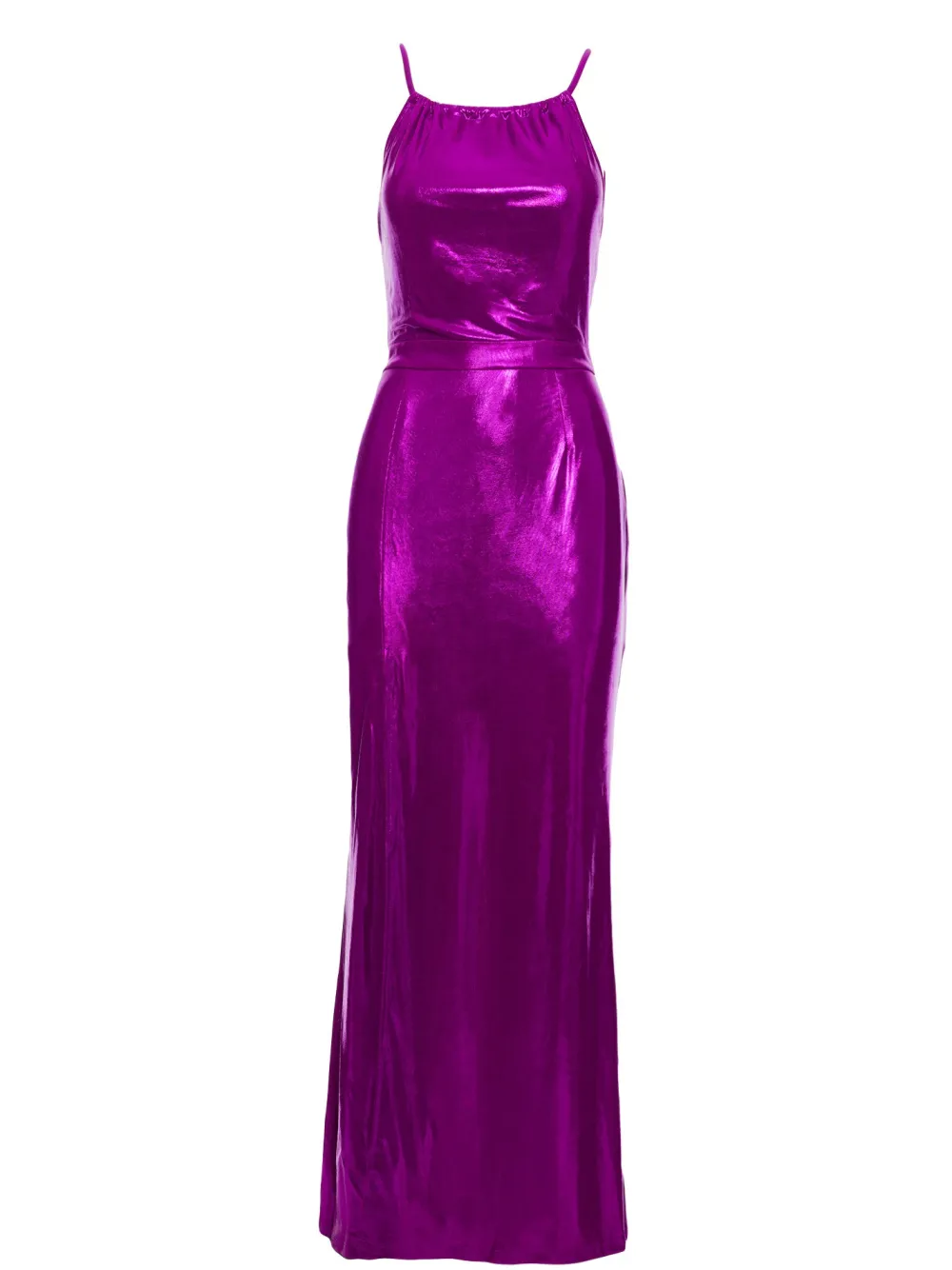 Clearance ukienka axi z wyoki rozcięcie - purpurowa Maxi|Sukienki