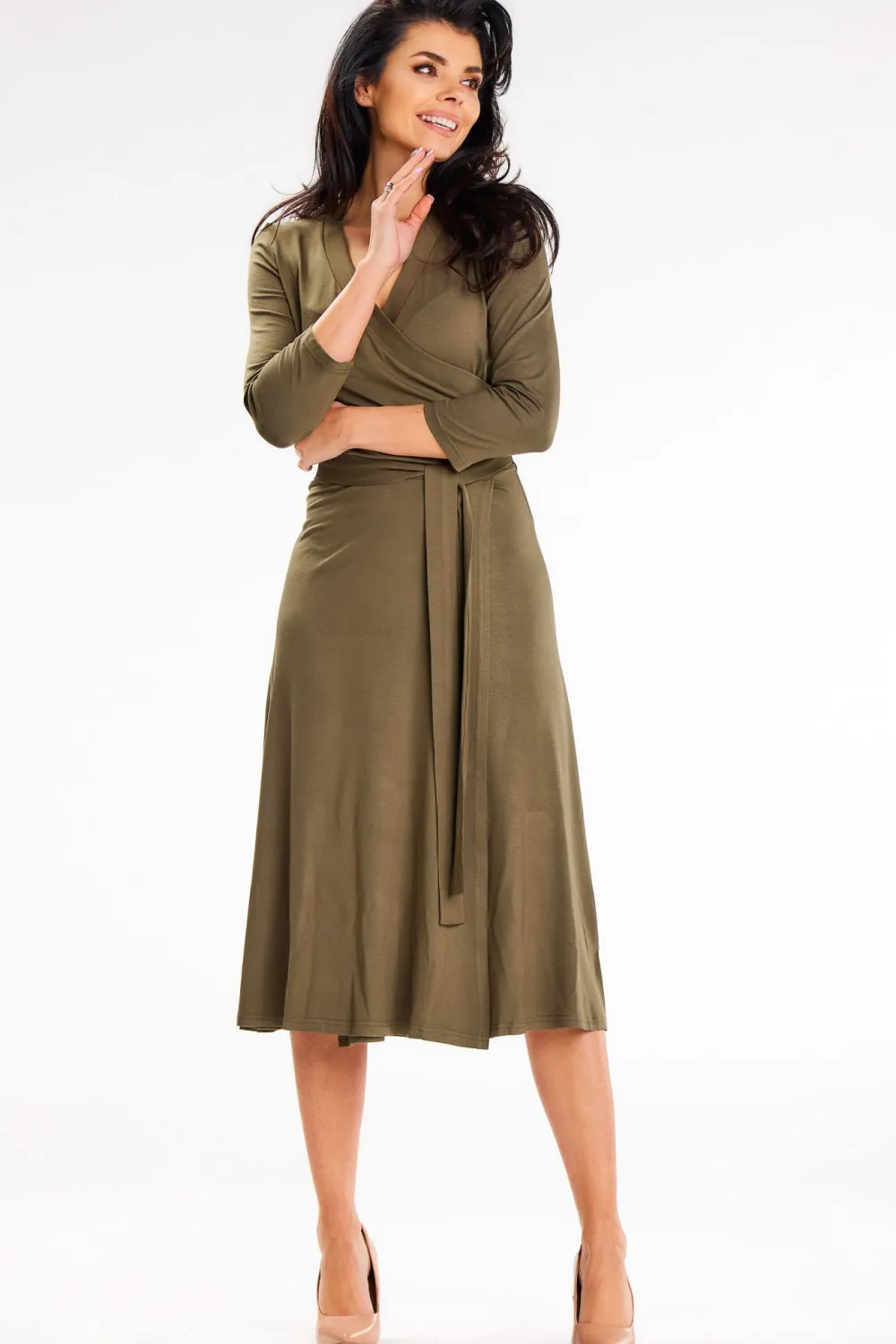 New ukienka idi o kopertowej górze - khaki Sukienki