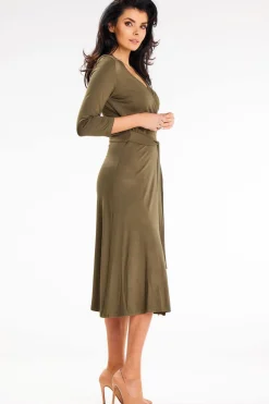 New ukienka idi o kopertowej górze - khaki Sukienki