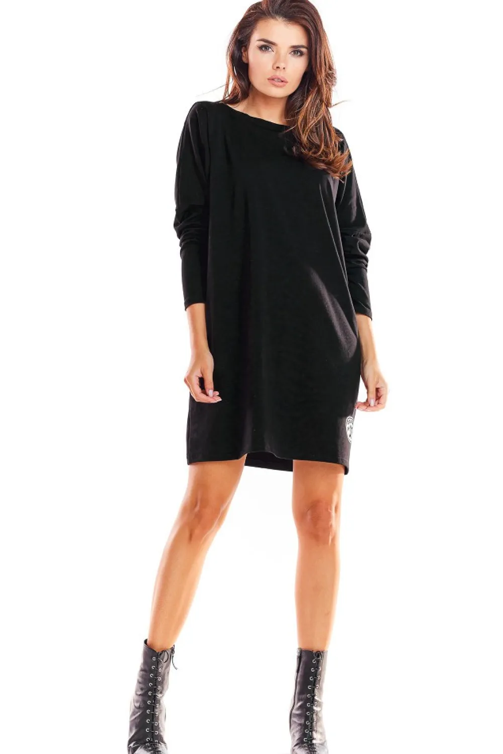 Clearance Sukienka mini oversize - czarna Dobry Skład|Sukienki