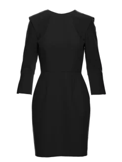 Clearance ukienka ini z ozdobnyi rękawai – czarna Czarne|Mini