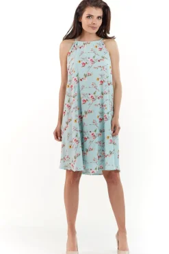 Discount Sukienka oversize bez rękawów - niebieska Dobry Skład|Sukienki
