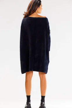 Online Sukienka oversize z długimi rękawami - czarna Sukienki
