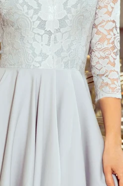 Sale ukienka z dłużzy tyłe i koronkowy dekote - zara Sukienki