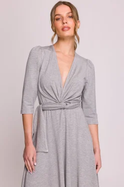 Discount ukienka z głęboki dekote V - zara Sukienki Na Wiosnę|Sukienki