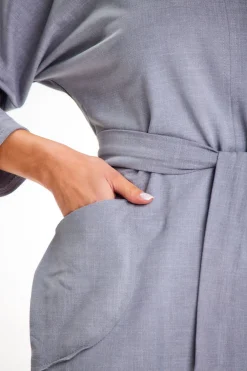 Outlet ukienka z kionową górą i wiązanie w taii - zara Sukienki Dzianinowe|Sukienki