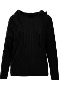 Sale weter z kapture - czarny Swetry