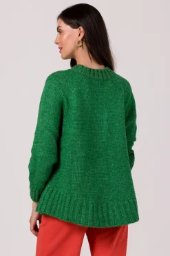 Clearance Sweter z nietoperzowymi rękawami - szmaragdowy Swetry