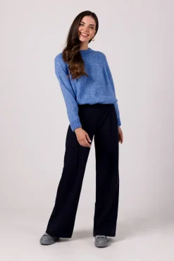 Best Sweter z nietoperzowymi rękawami - lazurowy Swetry