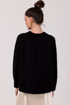 Clearance Sweter z nietoperzowymi rękawami - czarny Swetry