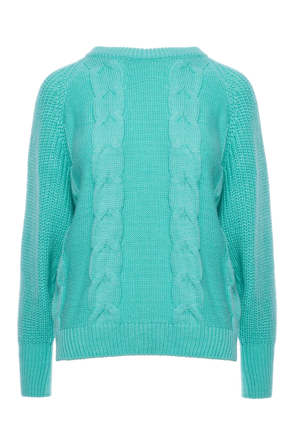 Sale Sweter z szerokimi rękawami - seledynowy Swetry