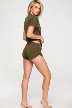 Online zorty do pania - khaki Piżamy|Spodenki