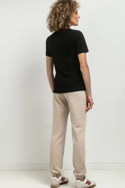 Online T-hirt daki z dekote V - czarny Odzież Casualowa|Dobry Skład