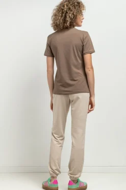 New T-hirt daki z krótki rękawe - cappuccino Odzież Casualowa|Dobry Skład