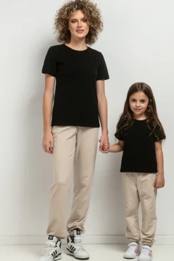 T-hirt daki z krótki rękawe - czarny Odzież Casualowa|Dobry Skład