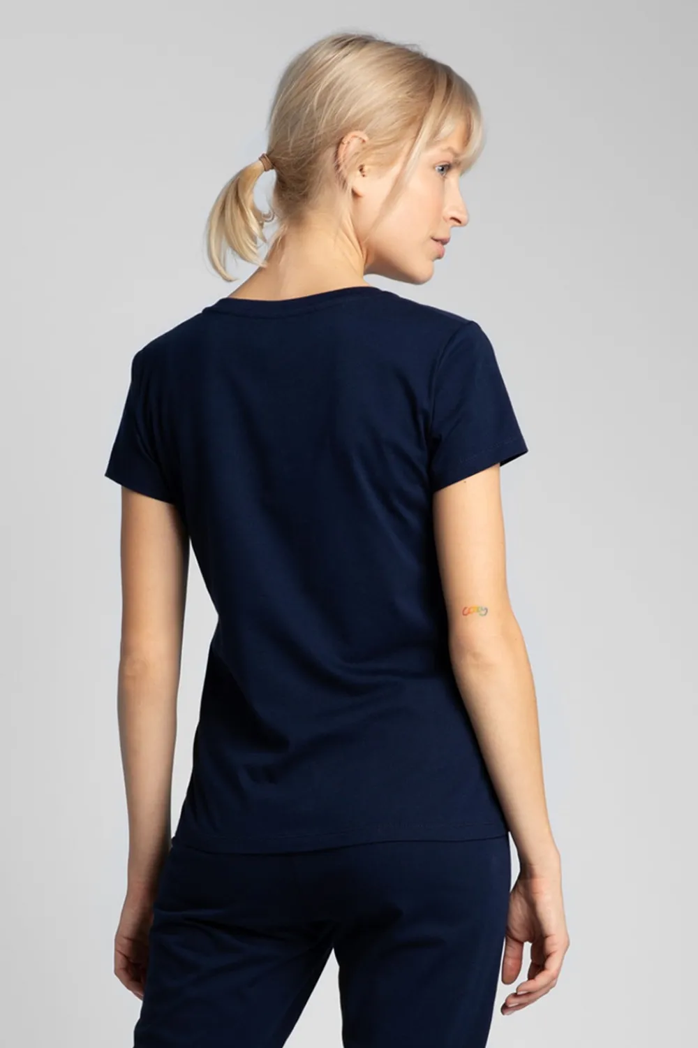 Clearance T-hirt do pania z dekote w erek - granatowy Piżamy