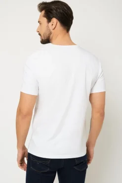 Outlet T-hirt ęki pod arynarkę - biały Odzież Męska