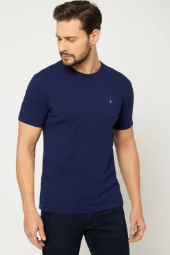 Discount T-hirt ęki pod arynarkę - granatowy Odzież Męska